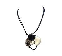 PrestigeApplause Retro Black and White Necklace, Fashion Jewellery, Gift