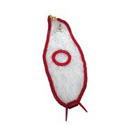 PrestigeApplause Traditional African Children Edo Igbo Red Coral Beaded Necklace and Bracelet Set, Elephant-Tusk-Design, Nigerian Wedding Jewellery for Children Party Wedding (55cm - 58cm)