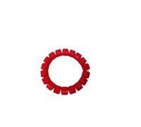 PrestigeApplause Traditional Red Coral Beaded Bracelet - African Edo Igbo Delta Wedding Jewelry for Men & Women | Groom & Party Accessory (Without Gold Accessories)