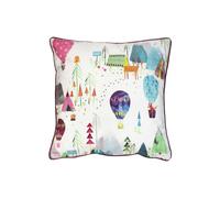 Prestigious Textiles Away We Go Printed Piped Kids Cushion in Pink | Size: 55 cm x 55 cm Prestigious Textiles Pink 55 cm x 55 cm