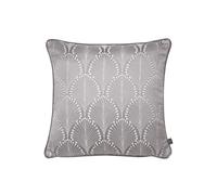 Boudoir Jacquard Piped Cushion Prestigious Textiles Dark Grey 43cm x 43cm
