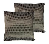 Prestigious Textiles Emboss Metallic Feather Filled Cushion - Twin Pack
