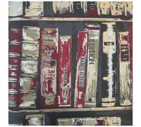 Prestigious Textiles First Edition Ruby Bookcase Wall Paste The Wall Wallpaper