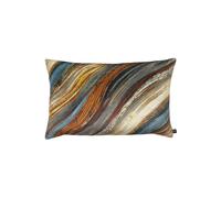 Prestigious Textiles Heartwood Cerulean Velvet Cushion in Dark Red | Size: 40 cm x 60 cm Prestigious Textiles Dark Red 40 cm x 60 cm