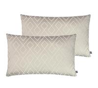 Prestigious Textiles Pivot Feather Filled Cushions Twin Pack, Pumice, 40 x 60cm