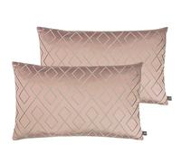 Prestigious Textiles Pivot Feather Filled Cushions Twin Pack, Rose, 40 x 60cm