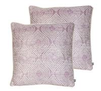 Prestigious Textiles Radiance Feather Filled Cushions Twin Pack, Dusk, 55 x 55cm