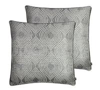 Prestigious Textiles Radiance Feather Filled Cushions Twin Pack, Otter, 55 x 55cm