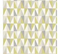 Prestigious Textiles Remix Zest Triangles Neutral Green Paste The Wall Wallpaper