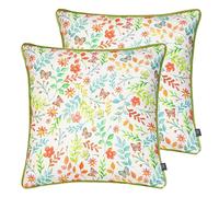 Prestigious Textiles Secret Garden Feather Filled Cushions Twin Pack, Jungle, 43 x 43cm