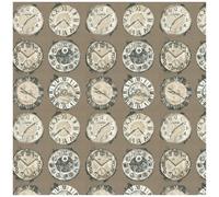 Prestigious Textiles Vintage Clock Face Wallpaper Bronze Silver London Design Paste The Wall