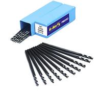 Presto 01320-18 High Speed Steel Hi Nox Jobber Length Drill, DIN 338, 1/8" Diameter, 65mm Length, 36mm Flute Length, Pack of 10