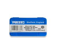 Presto 600005.040.8 M5x0.8 Metric Coarse Hand Tap Set (Pack of 3)