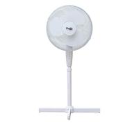 Presto by Tower, 16 Inch Pedestal Fan with 3 Speeds, Adjustable Height, Oscillation, 40W, White, PT633000