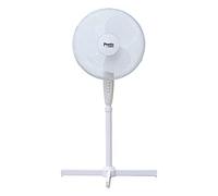 Presto by Tower, 16 Inch Pedestal Fan with 3 Speeds, Adjustable Height, Oscillation, 40W, White, PT633000