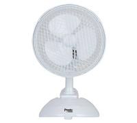 Presto by Tower 6ins 2-in-1 Table & Clip Fan - White White