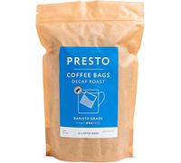 Presto Coffee House Decaf Coffee Bags, 80g - Light Roast - Convenient Single-Serve Bags - Ideal for On-the-Go Brewing