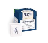 Presto Coffee House Espresso Coffee Bags, 80g - Dark Roast - Convenient Single-Serve Bags - Ideal for On-the-Go Brewing