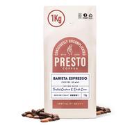 Presto Coffee | Velvety Smooth Speciality Coffee Beans 1kg | Dark Roast | Chocolate & Almond Notes | Rainforest Alliance Certified 50/50 Blend |