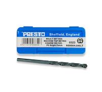 Presto M4 x 0.7 HSS Metric Hand Tap Set (Pack of 3) 600004.040.7 & 3.3mm Hss Tapping Drill from RDGTools