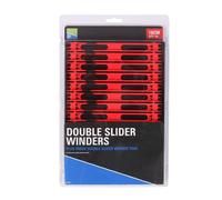 Preston Innovations Double Slider Winders in Tray - 18cm Red (x14 Winders) & Tray