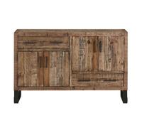 Preston Industrial Style Rustic 4 Door Medium Sideboard - 139cm