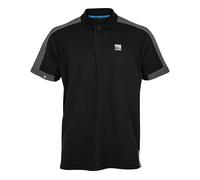 Preston Innovation Core Collection Polo Black | Size XL | Match Fishing Polo Shirt | Mid Weight Durable Fabric | Raglan Sleeves and Structured Styling | Breathable and Comfortable | Code P0200703
