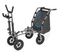 Preston Innovations 4 Wheel Shuttle | Match Fishing Tackle and Seatbox Barrow | 360° Rear Steering | All-Terrain Wheels | Zipped Water Resistant Lid | Compact for Easy Transport | Code P1150003