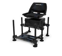 Preston Innovations Absolute 5G 360 | H-Frame Seatbox with 360° Swivelling Seat | Easy Access Deep Drawer | 5G Modular Units Mag Lok Clips | Full Access Drawer System | Sliding Footplate | P0120033