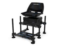 Preston Innovations Absolute 5G 360 | H-Frame Seatbox with 360° Swivelling Seat | Easy Access Deep Drawer | 5G Modular Units Mag Lok Clips | Full Access Drawer System | Sliding Footplate | P0120033
