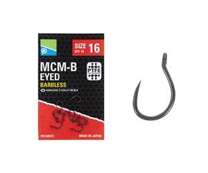 Preston Innovations MCM-B Barbless Eyed Hooks - Size 14