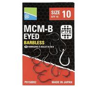 Preston Innovations MCM-B Barbless Eyed Hooks - Size 12