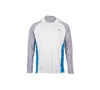 Preston Innovations Performance Hooded Sun Shirt UPF-40 XL White/Grey