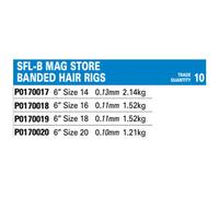 Preston Innovations Hooklengths SFL-B Spade Mag Store – Barbless 6" (15cm) Size 14