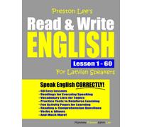 Preston Lee's Read & Write English Lesson 1 - 60 For Latvian Speakers