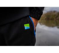 Preston Innovations Lightweight Joggers Size XL, YKK Zipped Pockets, Elasticated Waist and Ankles, Durable Pull Cords. Black