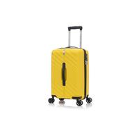 Preston Morgan 55x34x25cm Cabin Suitcase Polypropylene Super Lightweight Trunk Luggage Approved for 100+ Airlines Including EasyJet, British Airways (Yellow, 47Liter)