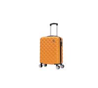 Preston Morgan 55x40x20cm Ryanair Priority Cabin Suitcase, Inc for EasyJet, Jet2, Hardshell Lightweight Small Suitcase with Built-in Cup Holder 4 Wheels and Built-in TSA Lock (Orange, 44Liter)