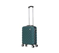 Preston Morgan 55x40x20cm Ryanair Priority Cabin Suitcase, Inc for EasyJet, Jet2, Hardshell Lightweight Small Suitcase with Built-in Cup Holder 4 Wheels and Built-in TSA Lock (Forest Green, 44Liter)