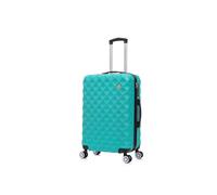 Preston Morgan Medium Suitcase on 4 Dual Spinner Wheels Super Lightweight ABS Hard Shell Hold Check in with Built-in TSA Lock (Mint Green, 75L)