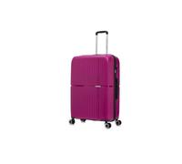 Preston Morgan Medium Suitcase Unbreakable Hard Shell on 4 Dual Spinner Wheels Super Lightweight Hold Check in with Built-in TSA Lock | Purple