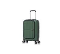Preston Morgan Rolling Laptop case Super Lightweight Business Travel Suitcase on 4 Wheels and Built in TSA Lock | Green