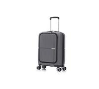 Preston Morgan Rolling Laptop case Super Lightweight Business Travel Suitcase on 4 Wheels and Built in TSA Lock | Charcoal
