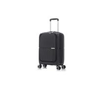 Preston Morgan Rolling Laptop case Super Lightweight Business Travel Suitcase on 4 Wheels and Built in TSA Lock | Black