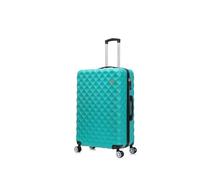Preston Morgan Suitcase Large on 4 Dual Spinner Wheels Super Lightweight ABS Hard Shell Hold Check in with Built-in TSA Lock (Mint Green, 109 Liter)