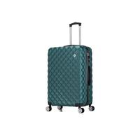 Preston Morgan Suitcase Large on 4 Dual Spinner Wheels Super Lightweight ABS Hard Shell Hold Check in with Built-in TSA Lock (Forest Green, 109 Liter)