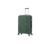 Preston Morgan Suitcase Large on 4 Dual Spinner Wheels Super Lightweight PP Hard Shell Hold Check in with Built-in TSA Lock | Green