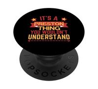 Preston Name Funny Gift For Preston PopSockets Adhesive PopGrip