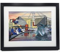 Preston North End F.C, Deepdale Stadium. Framed, Professionally Printed Football Memorabilia Giclee Art Print.