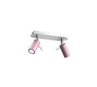 Preston Pink/White Ceiling Light 2x Mini GU10 MLP7627